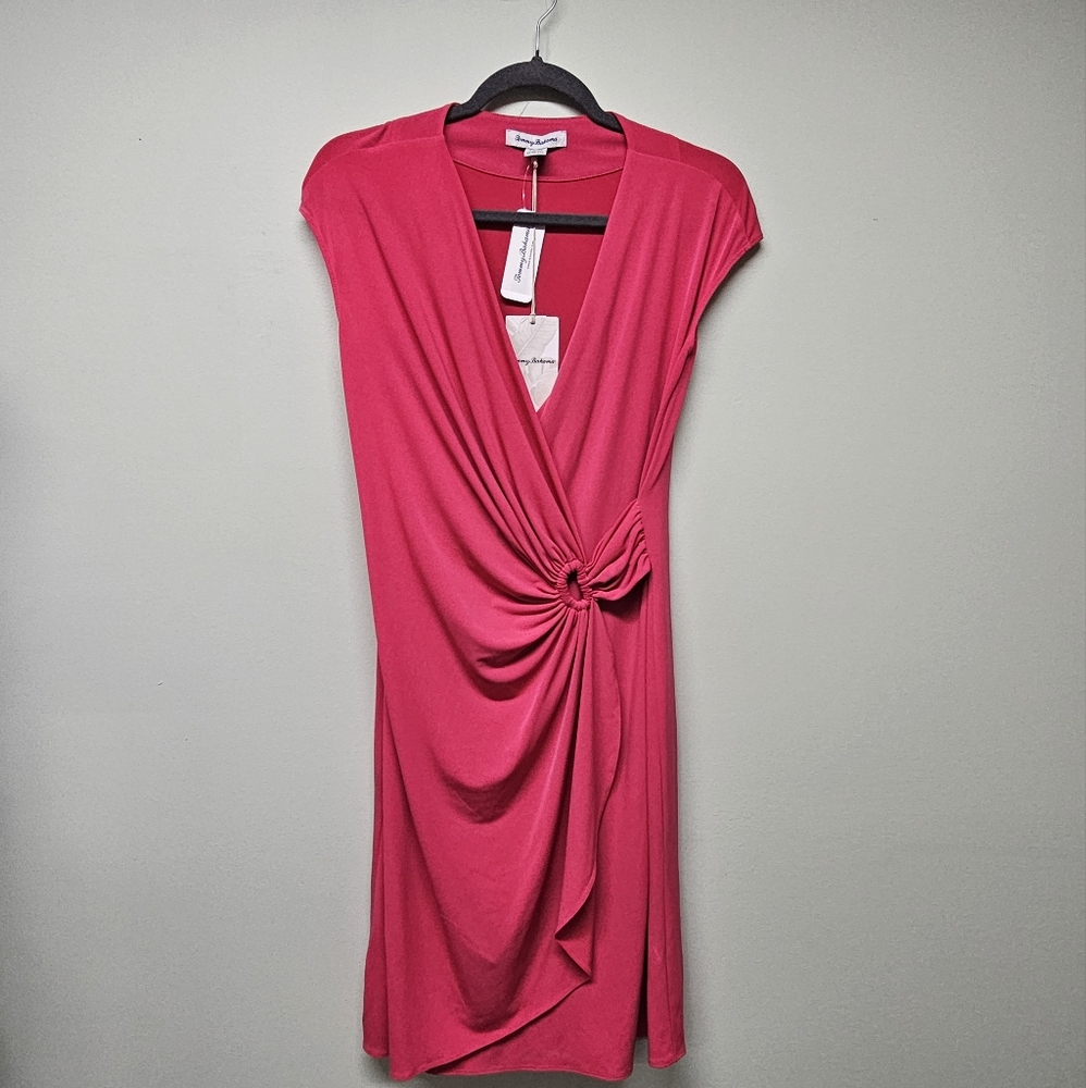 Tommy Bahama Carmela Faux Wrap Dress Pink NWT Size XS